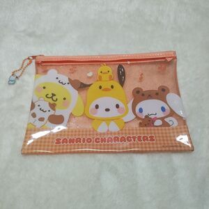 Kawaii Sanrio Cinnamoroll Pochacco Pompompurin Zipper Glitter Pouch* Free Charm